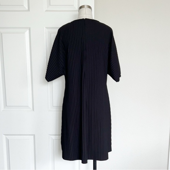 COS Black Pleated Mini Dress - Picture 6 of 9